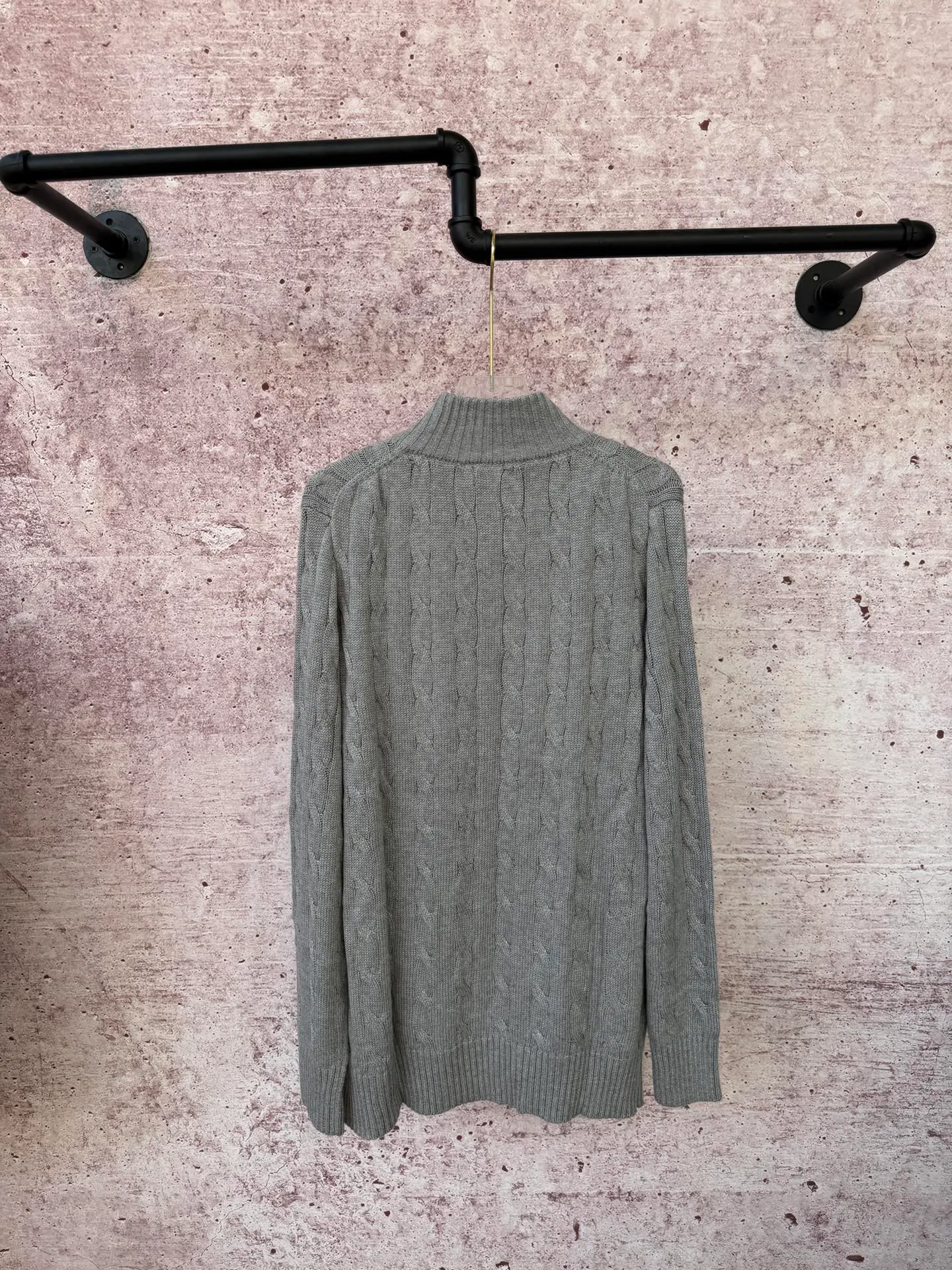 P260 Ralph Lauren's new autumn full-zip sweater jacket, the same style for men and women, can be worn as an inner layer or as a jacket, original pure cotton washed yarn, customized hardware accessories, original exquisite pony logo embroidery, fine workmanship, recommended hot product